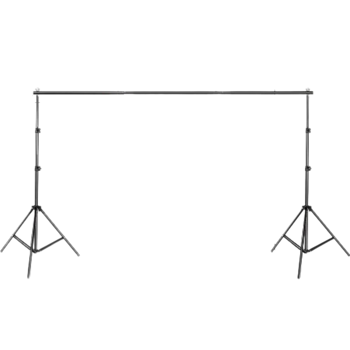 Kit de suport pentru fundal foto, Ajustabil, Aliaj de aluminiu, 2600X3000, Negru, Extensibil