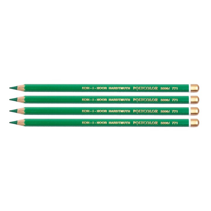 Set 4 x Creion Colorat Polycolor, Verde Jad