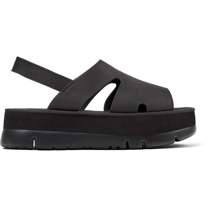 Camper, Sandale flatform Oruga Up, Negru