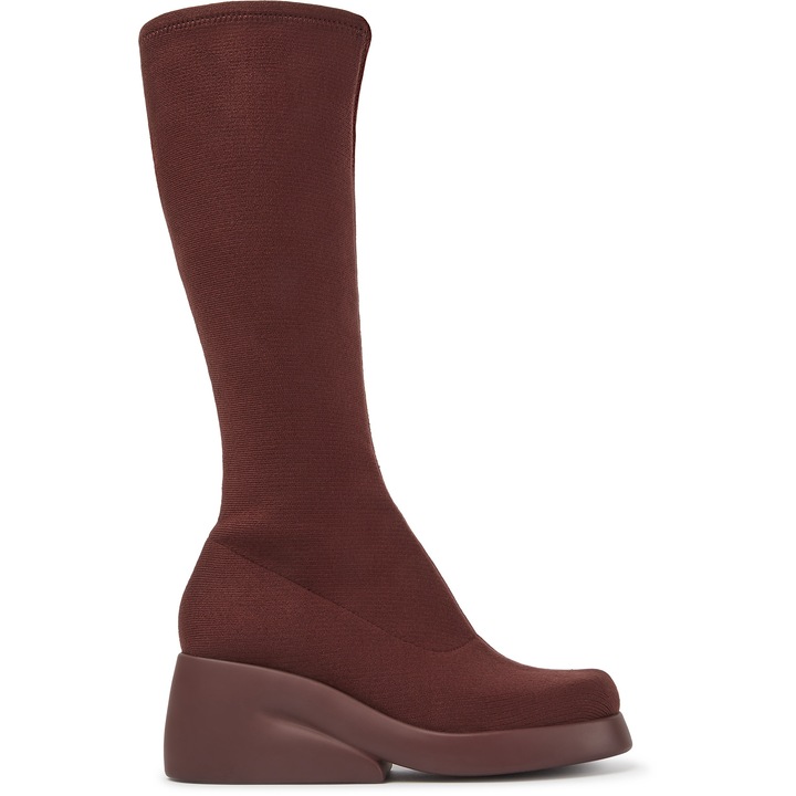 Camper, Cizme din amestec de lyocell TENCEL™ Kaah, Rosu