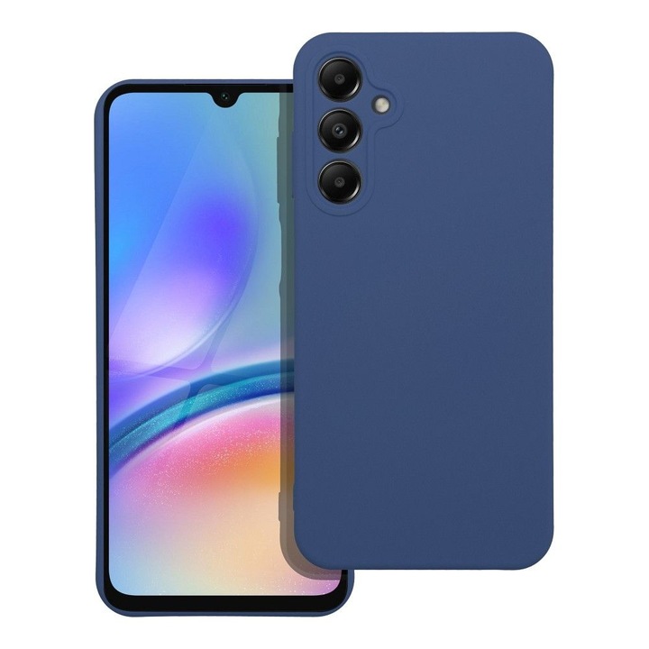 Husa BestCase® Premium Silicon, Compatibila Cu Samsung Galaxy M34, 1.2MM Slim, Microfibra in interior, Antisoc, Rezistent la socuri, Protectie Camera, Margini ridicate pentru protectia ecranului, Albastru inchis