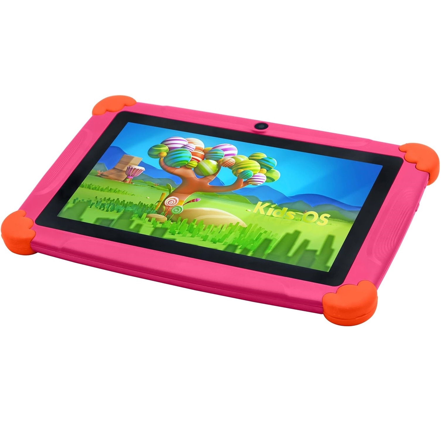 Tableta pentru copii Wintouch K77, Android, 1 GB RAM, 7 inchi, 8 GB, WIFI, Doua camere, Control parental, Roz