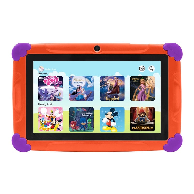 Tableta pentru copii Wintouch K77, Android, 1 GB RAM, 7 inchi, 8 GB, WIFI, Doua camere, Control parental, Portocaliu