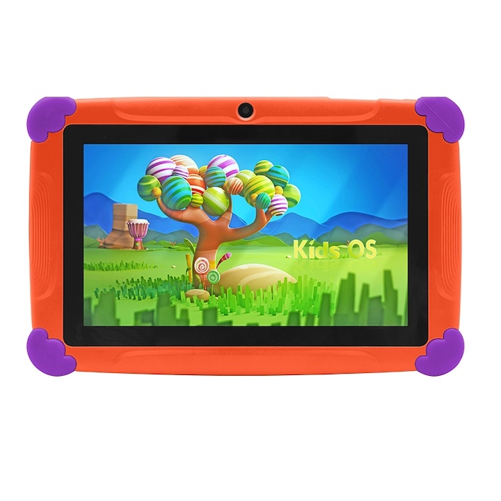 Детски таблет NUBI Wintouch K77, Android 7, 1GB RAM, 7 Inch, 8GB, WIFI, Две камери, Родителски контрол, Оранжев