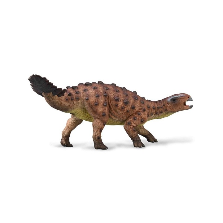 Figurina dinozaur, Stegouros Deluxe, Collecta, Maro/ Negru