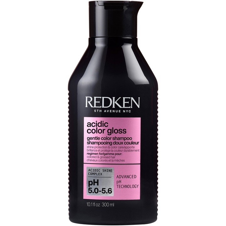 Шампоан Professional Redken Acidic Colour Gloss, За боядисана коса с витамин Е и аргинин, Защитава цвета и придава блясък, БЕЗ СУЛФАТ, 300 мл