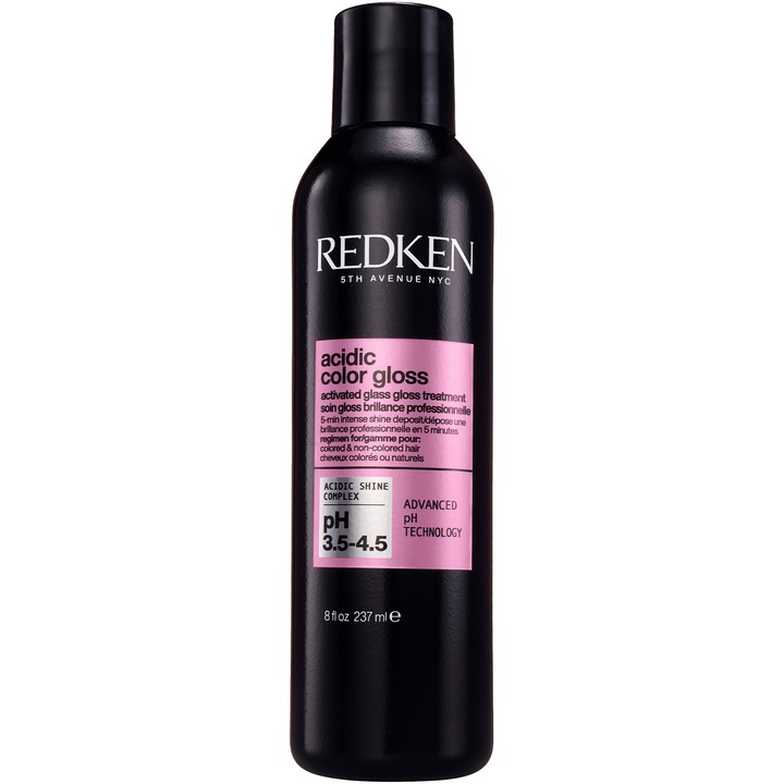 Терапия за коса Redken Acidic Color Gloss, С кайсиево масло и витамин Е, Предпазва цвета и осигурява блясък, 237 мл