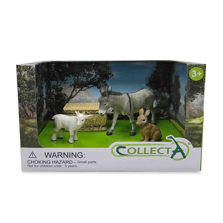 Комплект от 4 фигурки на животни, Collecta, 3+, Многоцветни