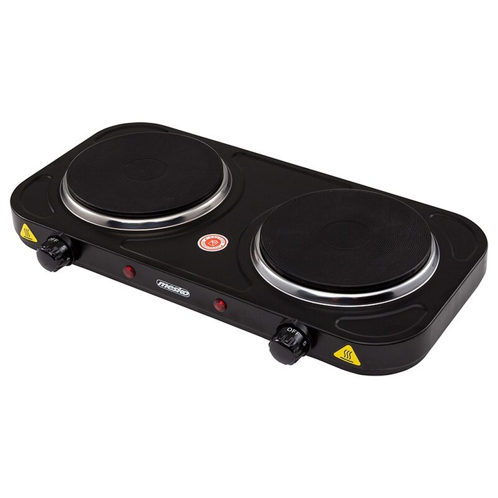 Електрически котлон, Мощност 2000 W, 2 котлона, 220 V/ 50 Hz, Диаметър 155 mm