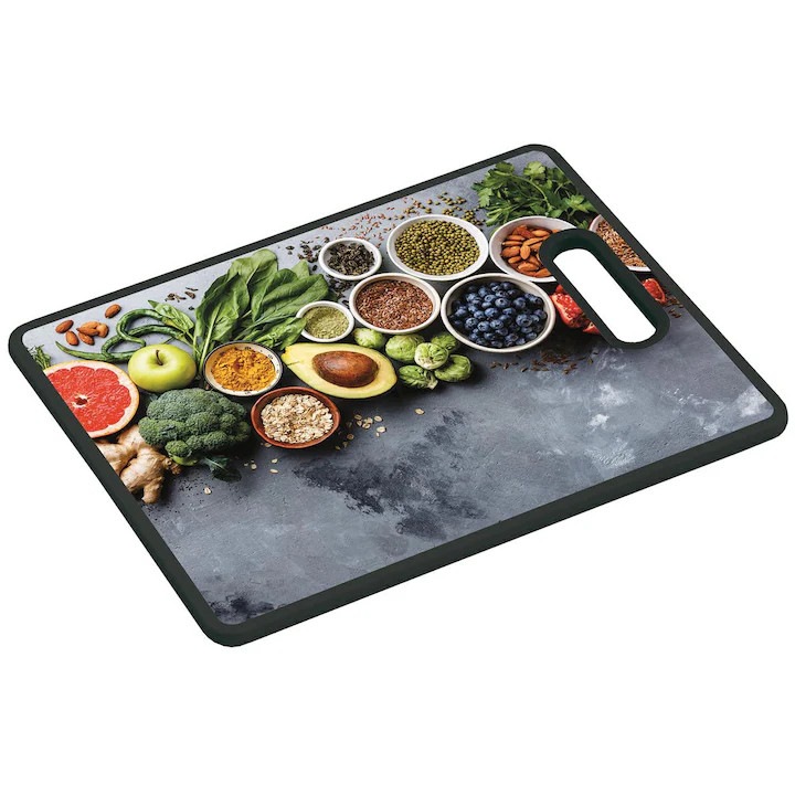 Tocator, Kesper, Antibacterian Din Plastic, Rezistent La Zgarieturi Si Uzura, Bland Cu Cutitele, Durabil Si Confortabil Pentru Utilizare Zilnica, Design Modern, 38 x 30 Cm