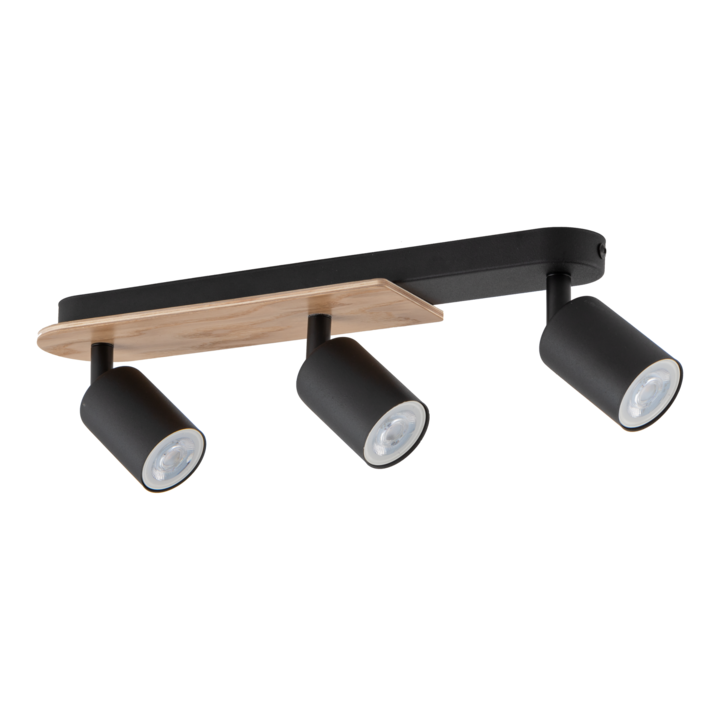 LED спот, TK Lighting, Метал, Черен