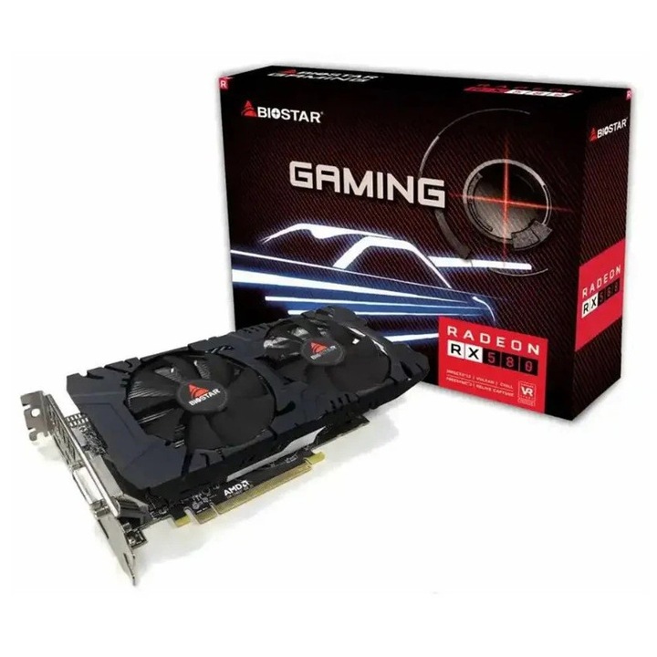 Placa video Radeon RX 580, 8GB GDDR5, 256 bit, 7680x4320px, 224x125x46mm