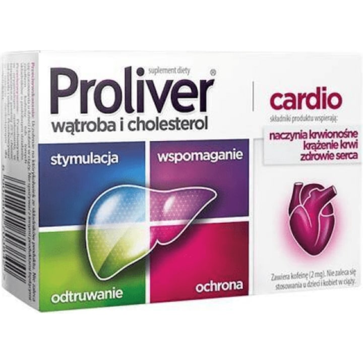 Supliment alimentar Proliver Cardio, Aflofarm, 30 tablete