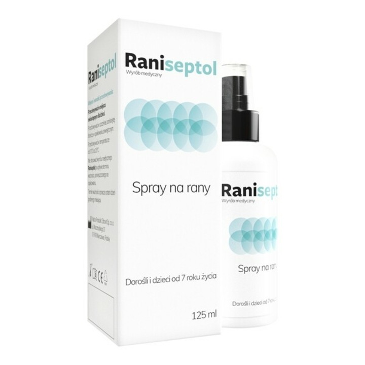 Raniseptol, sebgyógyító spray, 125ml