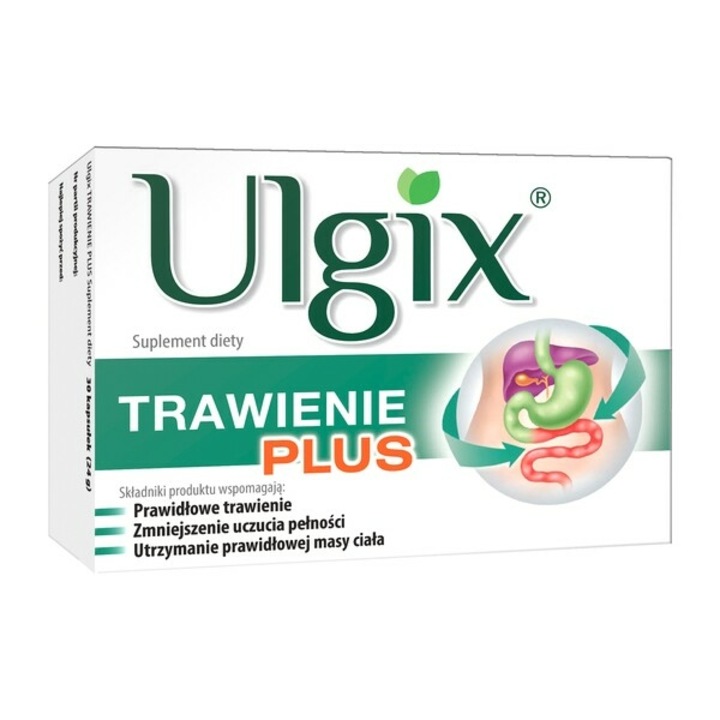Supliment alimentar Ulgix plus, Hasco-Lek, Pentru digestie, 30 Comprimate