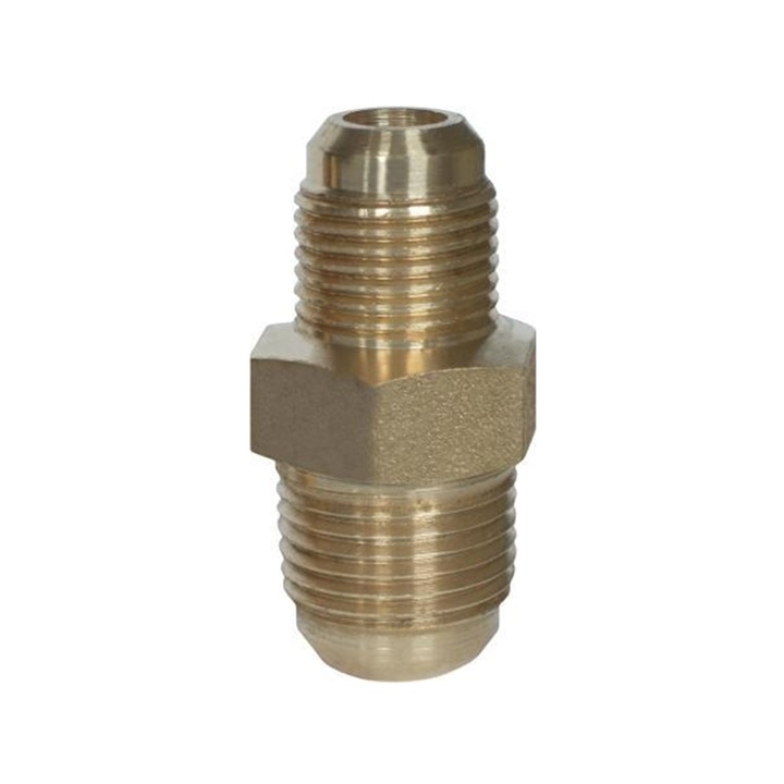 Niplu redus cu filet SAE 1/2" x 5/8", pentru aer conditionat, alama, RTM