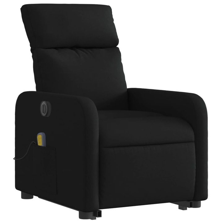 Сгъваем фотьойл с функция за масаж, Zakito Europe, черен, 66x89.5x95.5 см
