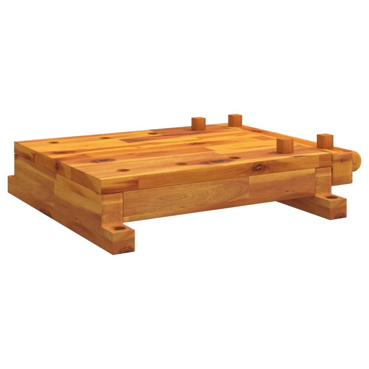 Работна маса с менгеме vidaXL, 52x44x9, 5 см, акация масив, 4.2 Kg