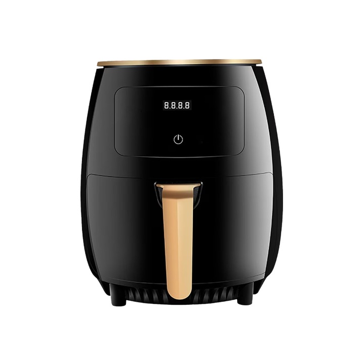 Friteuza Fara Ulei Air Fryer SUPER TRENDS®, 2400W, Capacitate 6L, 8 Programe de Gatire, Temperatura Maxima 210˚C, Pastrare la Cald, Afisaj Digital