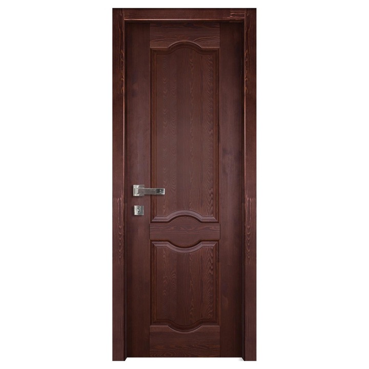 Usa interior din lemn stratificat de pin, Ferara, mahon, 203x76x4 cm