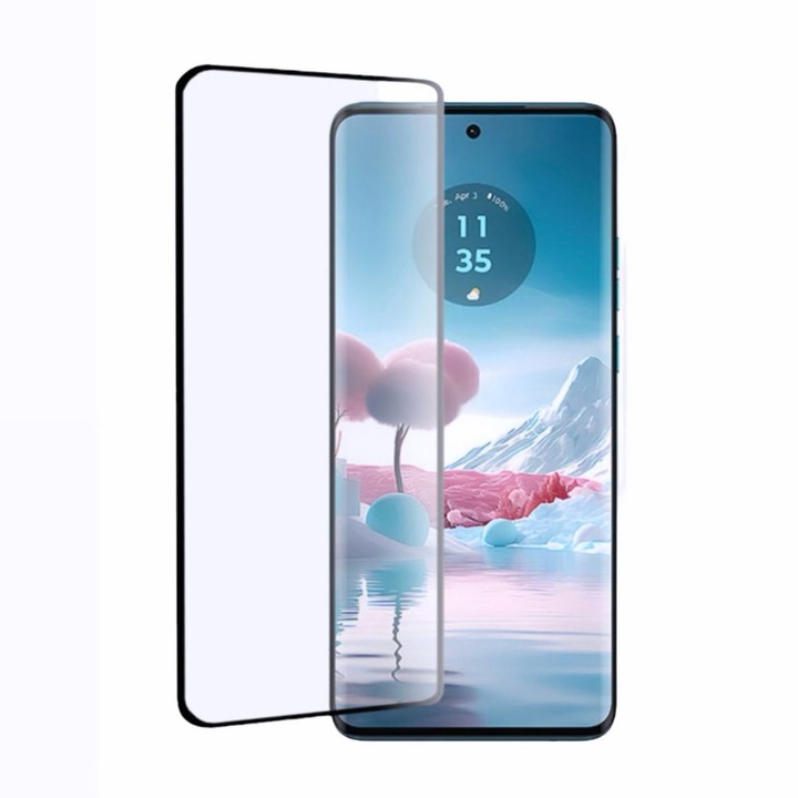 Folie sticla securizata, compatibila cu Motorola Edge 40 Neo 5G, Full Cover