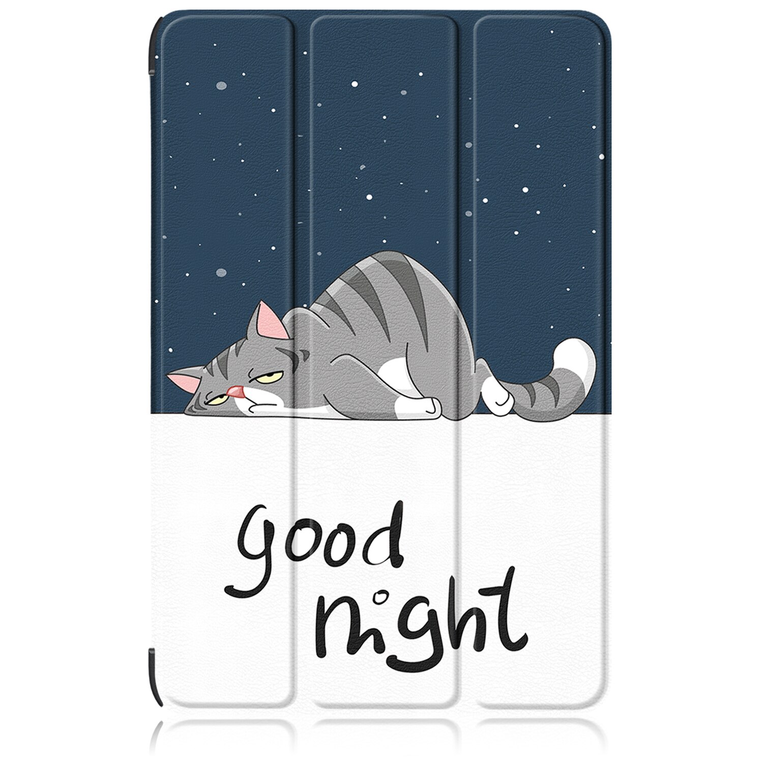 Husa de protectie premium Natty Pell, compatibila cu Samsung Galaxy Tab S9/S9 FE (SM-X710/SM-716B/SM-X718U) - Cats good night