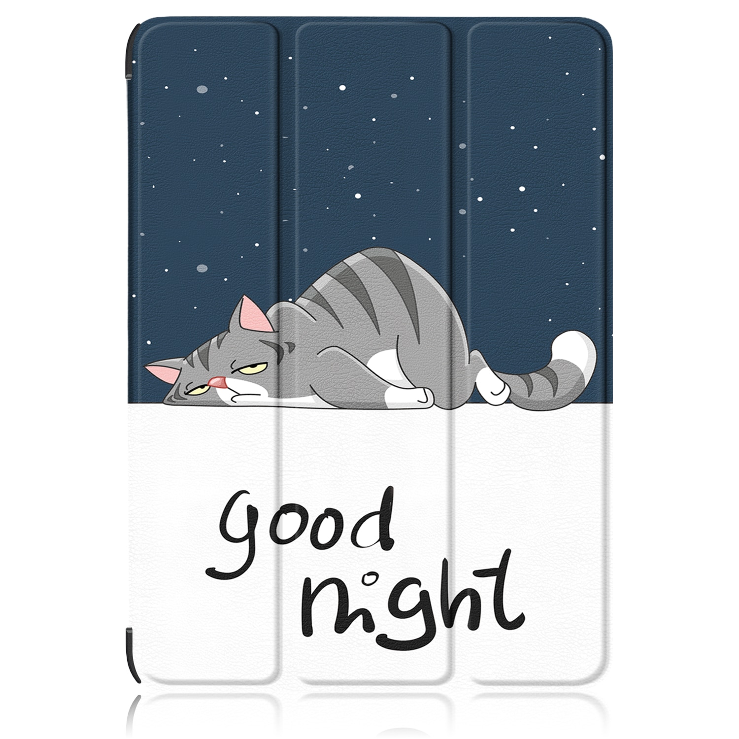 Husa de protectie premium Natty Pell, Compatibila Apple iPad 10 (2022), 10.9", Cats good night