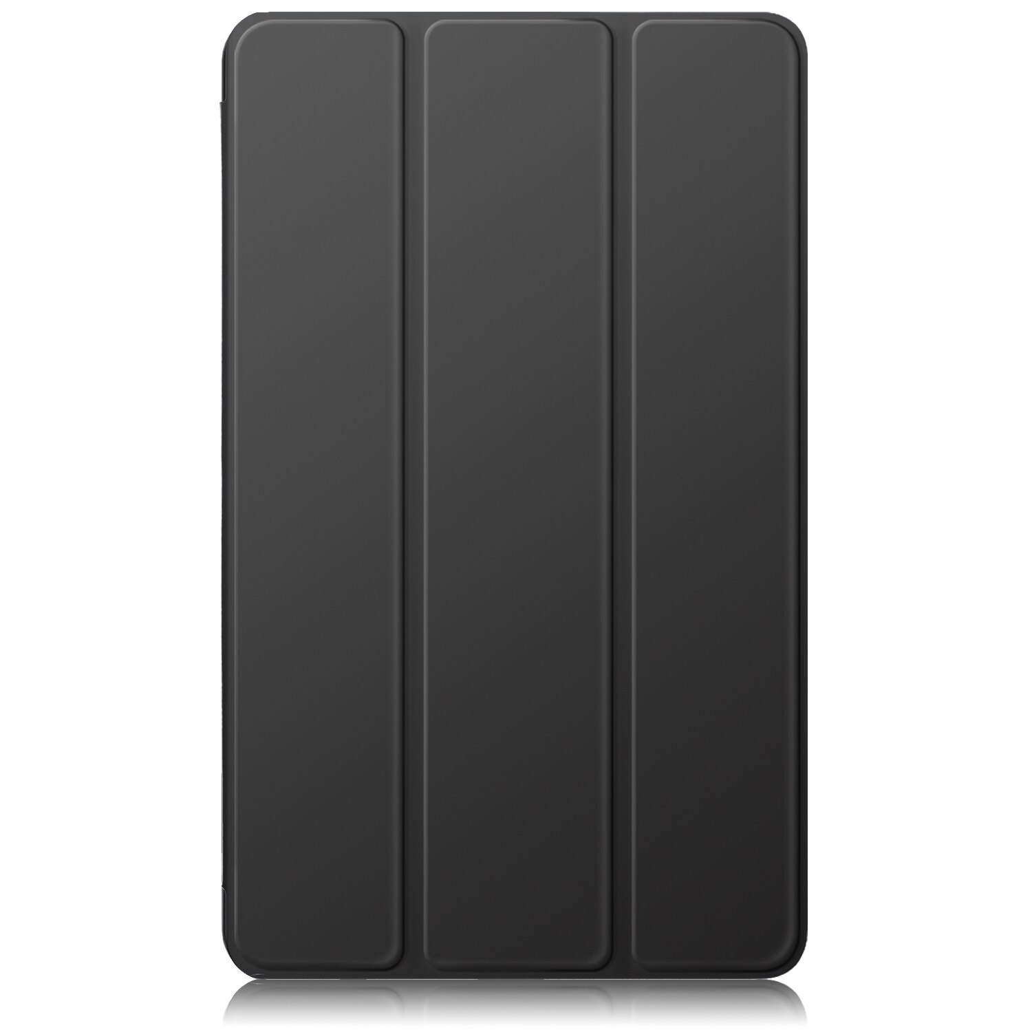 Husa Ultra Slim premium, Natty Pell, pentru Samsung Galaxy Tab A9 (2023) 8.7" - Smart Cover cu spate dur transparent, Negru