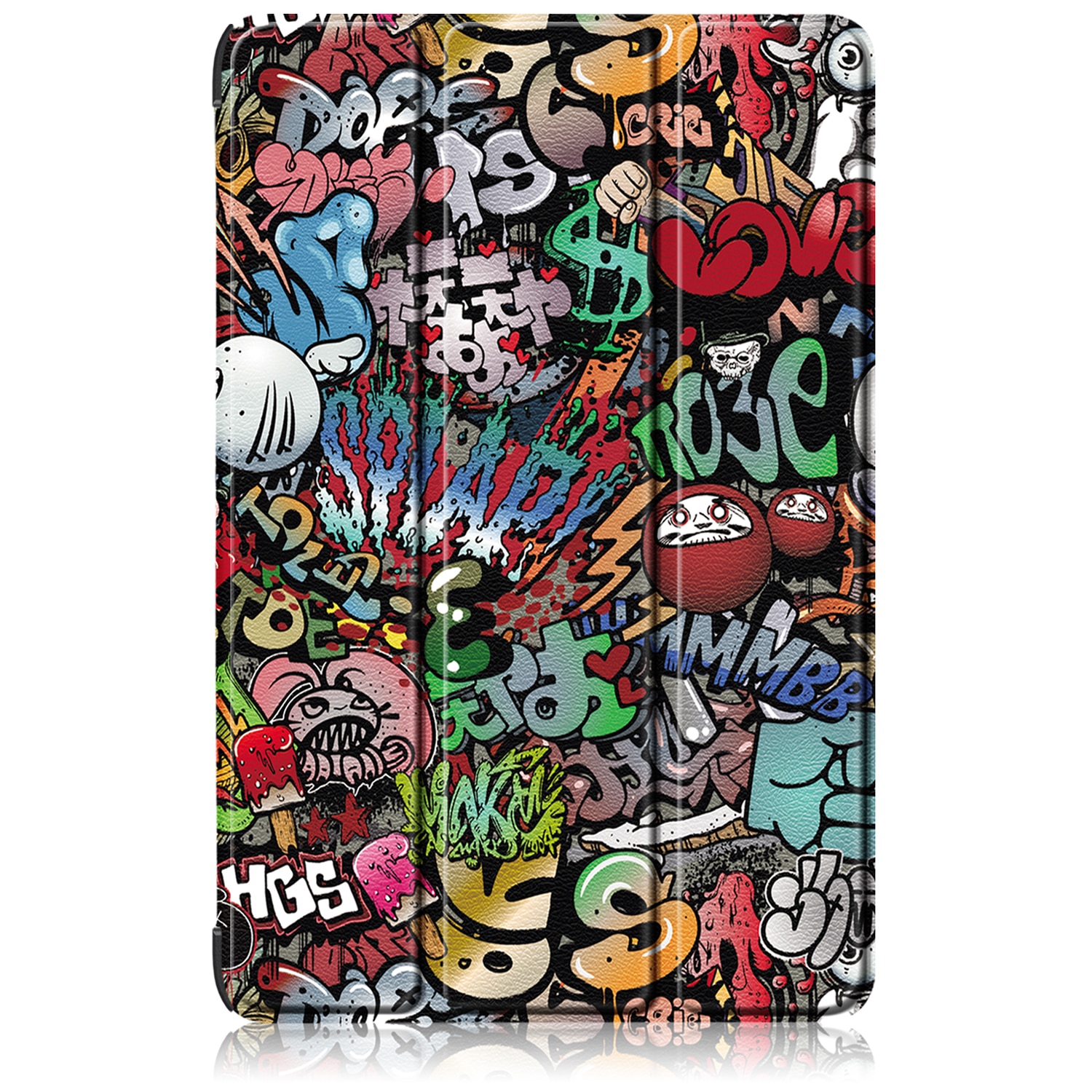 Husa de protectie premium Natty Pell, compatibila cu Samsung Galaxy Tab S9/S9 FE (SM-X710/SM-716B/SM-X718U) - Graffiti