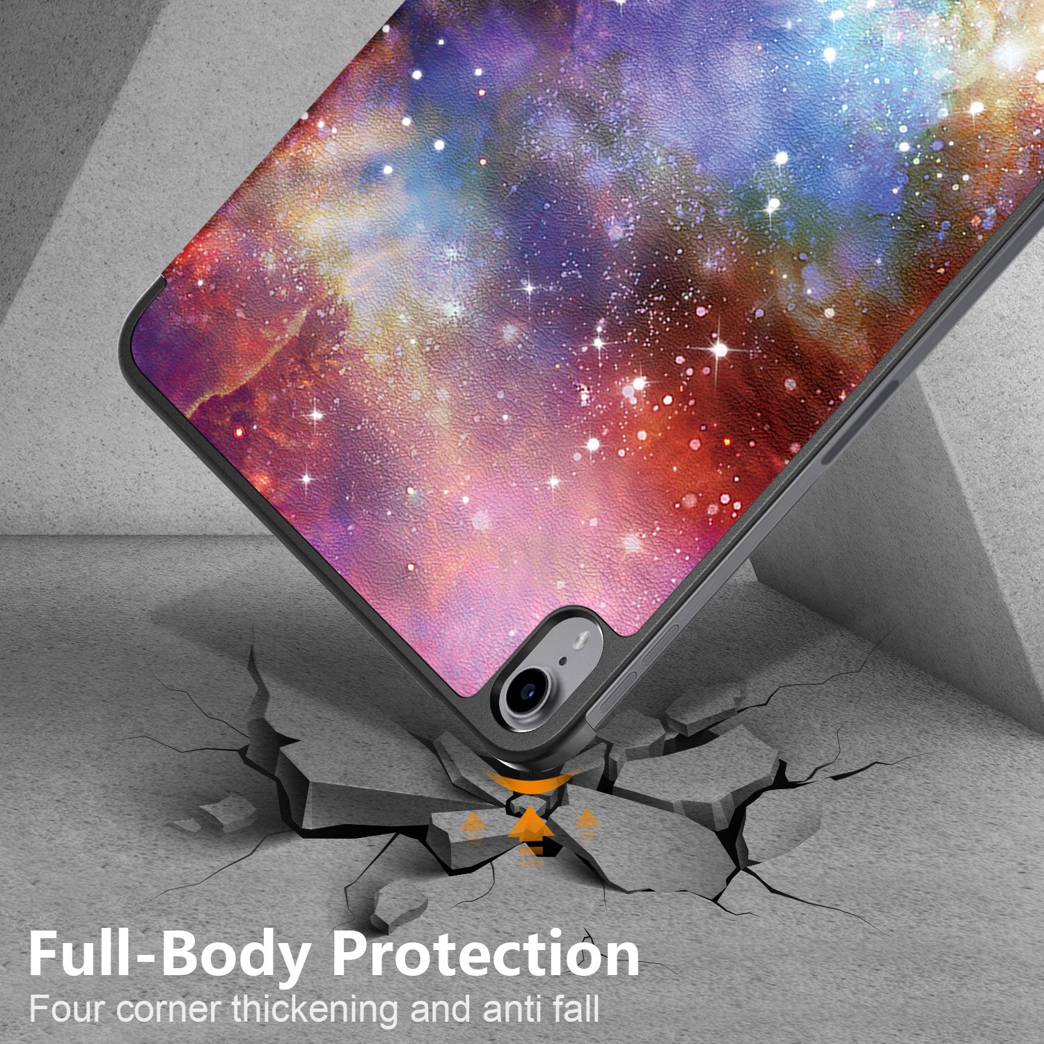 Husa de protectie premium Natty Pell, Compatibila Apple iPad 10 (2022), 10.9", Galaxy