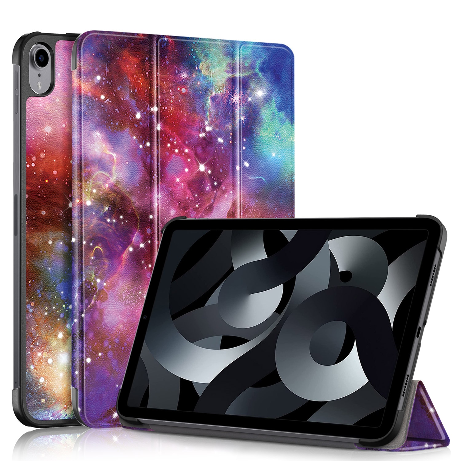 Husa de protectie premium Natty Pell, Compatibila Apple iPad 10 (2022), 10.9", Galaxy