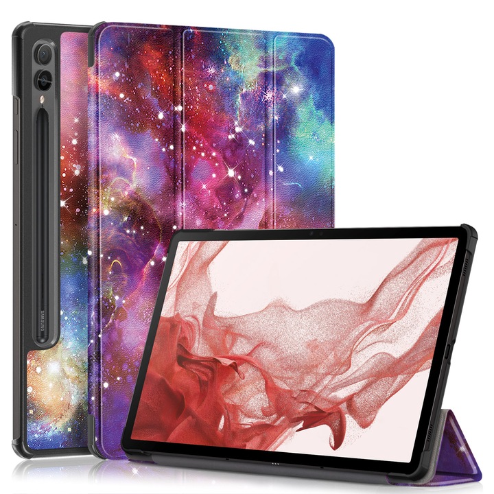 Husa de protectie premium Natty Pell, compatibila cu Samsung Galaxy Tab S9/S9 FE (SM-X710/SM-716B/SM-X718U) - Galaxy
