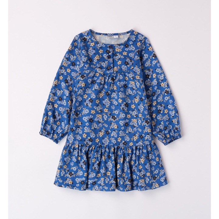 Virágmintás ruha lányoknak, I Do, 4.7561, Kék