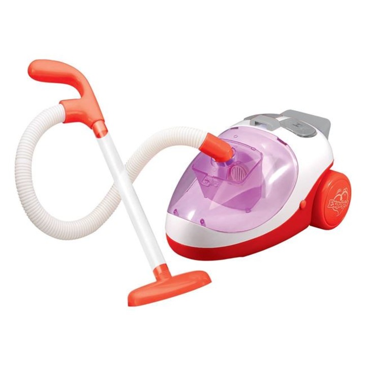 Interaktív játék, nagy porszívó gyerekeknek, piros, fény és hang 24x12cm