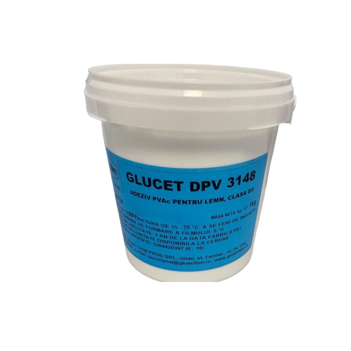 Aracet super strong pentru lemn, de tip adeziv D3, glucet DPV 3148, rezistent la umiditate 1kg