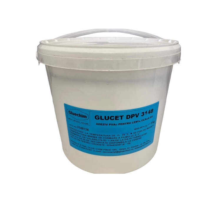 Aracet super strong pentru lemn, de tip adeziv D3, glucet DPV 3148, rezistent la umiditate 5kg