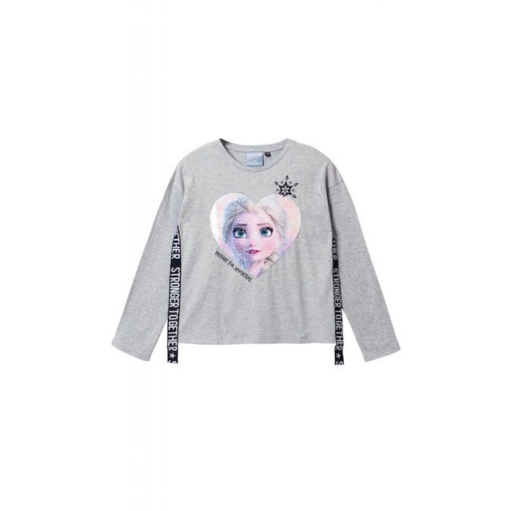 Сиво горнище за момиче Desigual Adventure Ice Magic - 11-12г