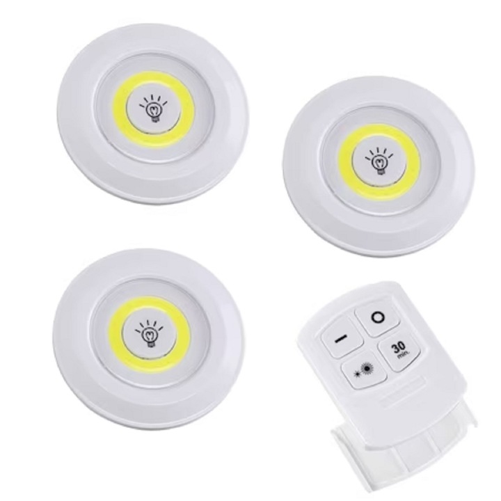 Комплект от 3 нощни светодиода, бели