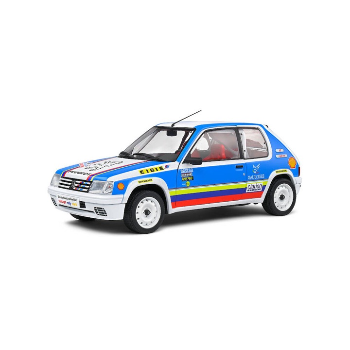 Peugeot 205 Schwab Collection 1990 modellautó, 1:18, Solido