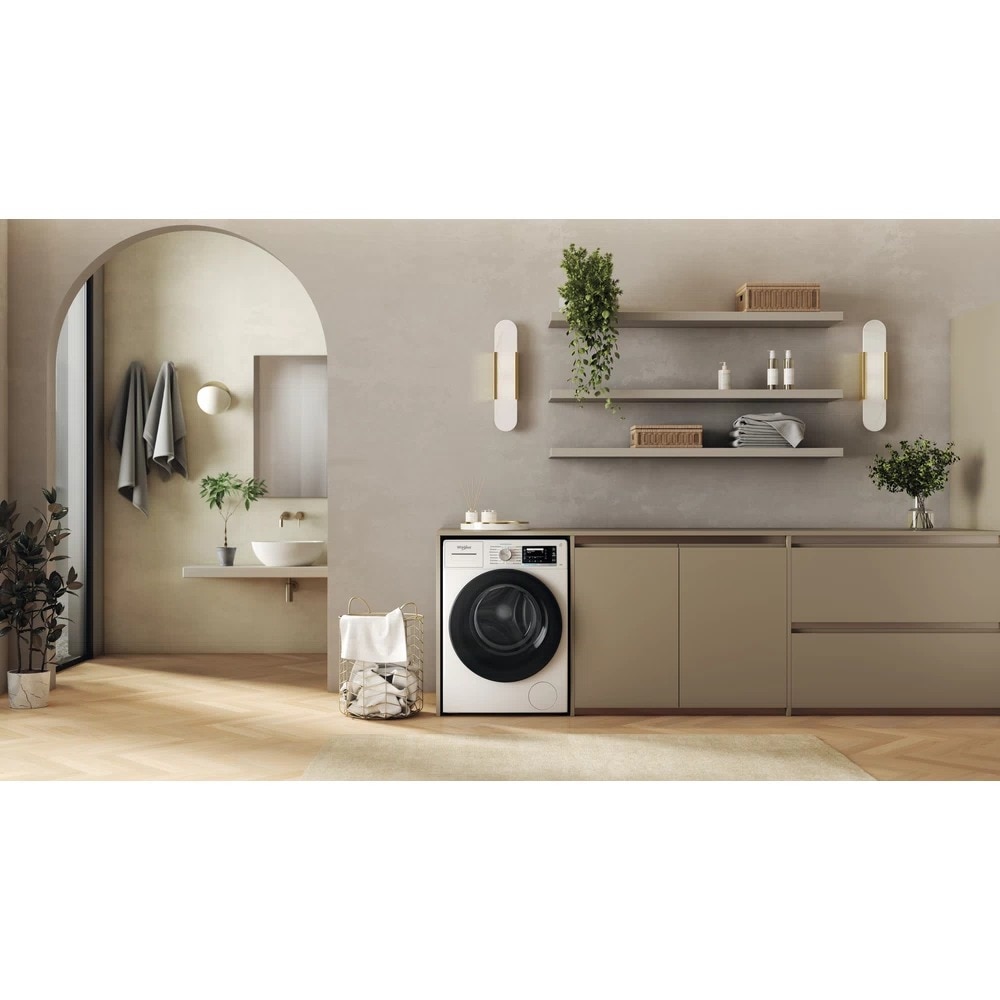 Masina de spalat rufe Whirlpool W7X 89 SILENCE EE, 8kg, 1400 rpm, Autodose, Steam Hygiene, Tehnologie al 6-lea Simt, Clasa A, Alb