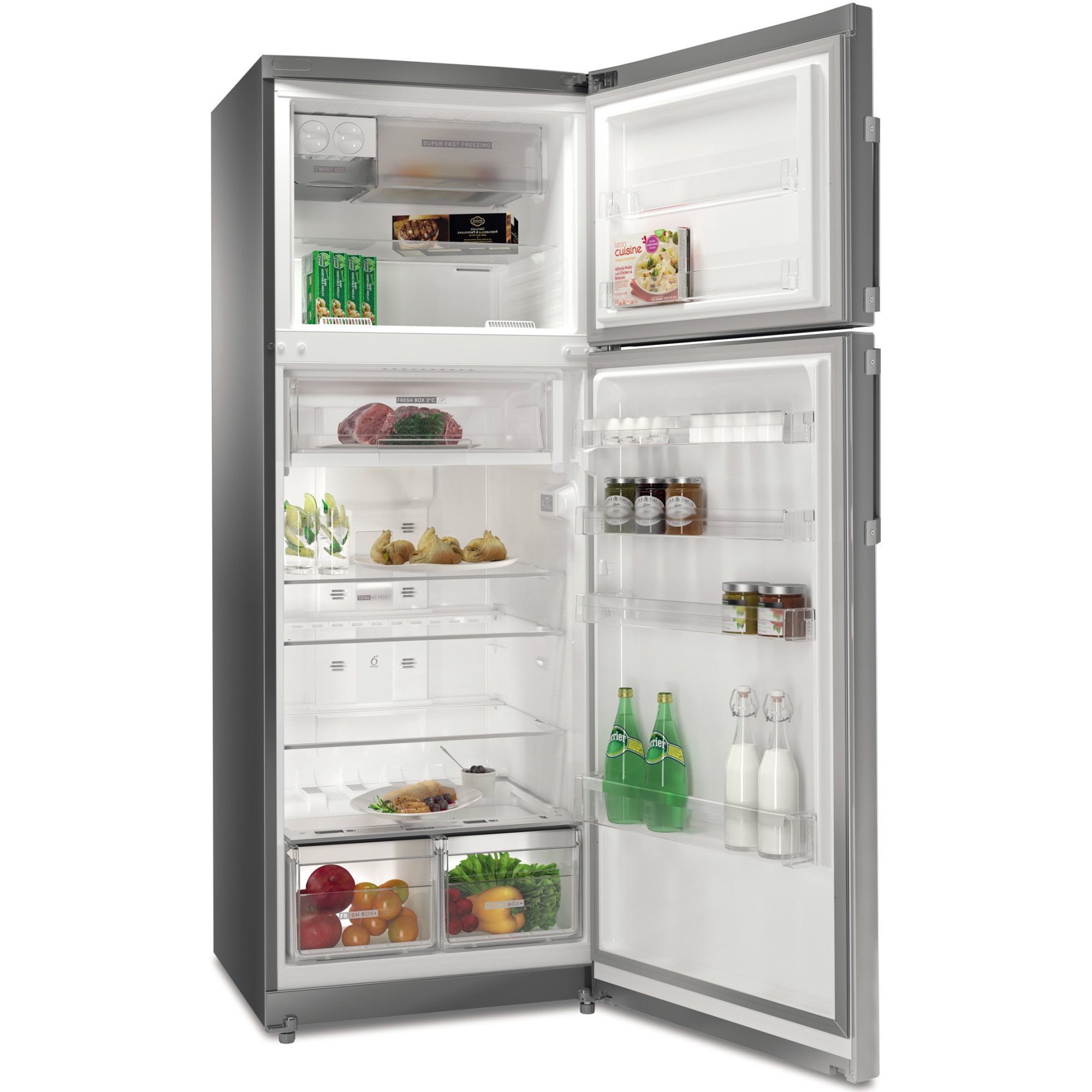 Frigider cu doua usi Whirlpool WT70E 832 X, 424 l, Total No Frost