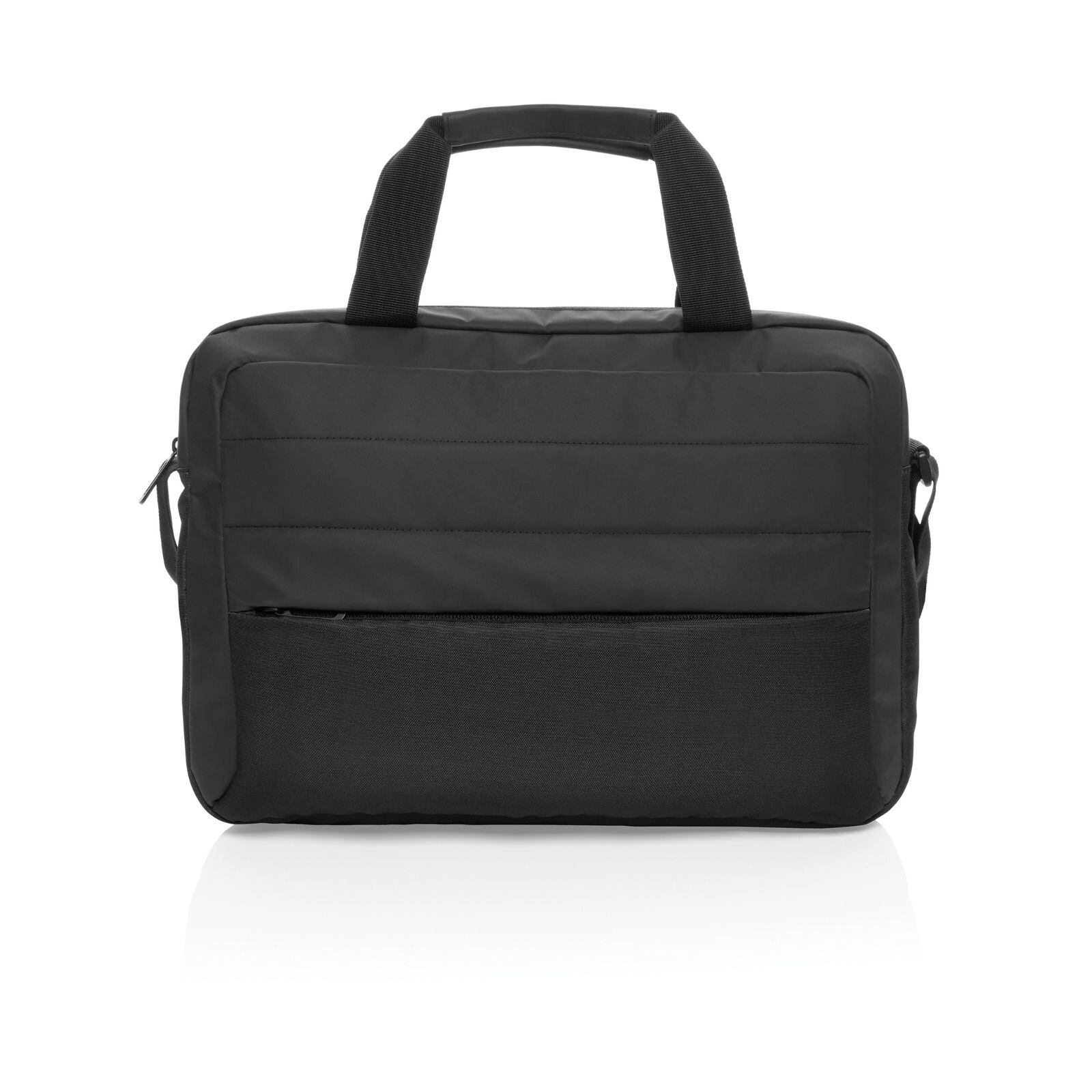 Geanta laptop Armond, Ronic X by XDxclusive, 15.6 inch, multiple compartimente interioare, buzunar frontal, manere fixe, bareta umar, 28 x 7, 5 x 40 cm, 8.2 litri, unisex, negru