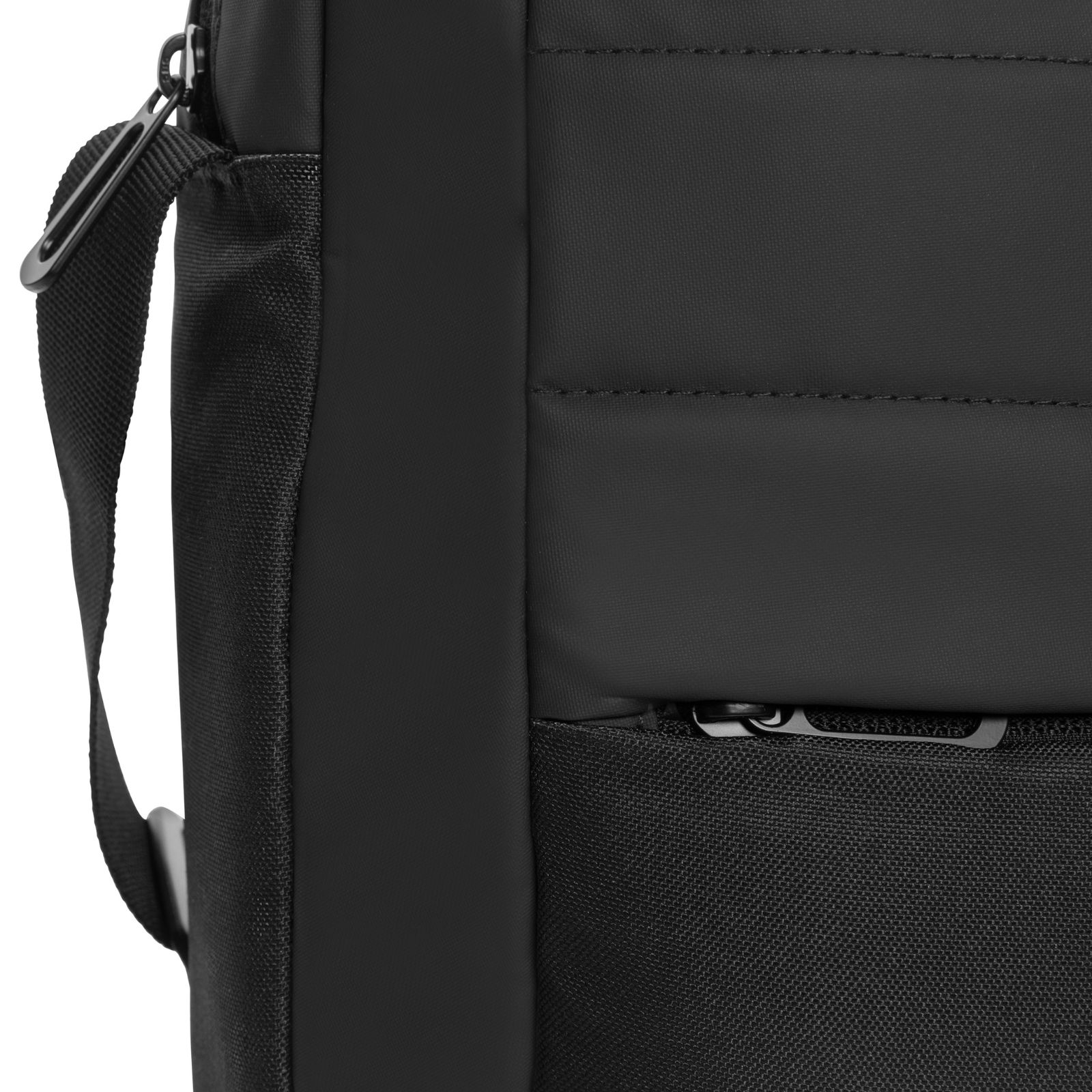 Geanta laptop Armond, Ronic X by XDxclusive, 15.6 inch, multiple compartimente interioare, buzunar frontal, manere fixe, bareta umar, 28 x 7, 5 x 40 cm, 8.2 litri, unisex, negru