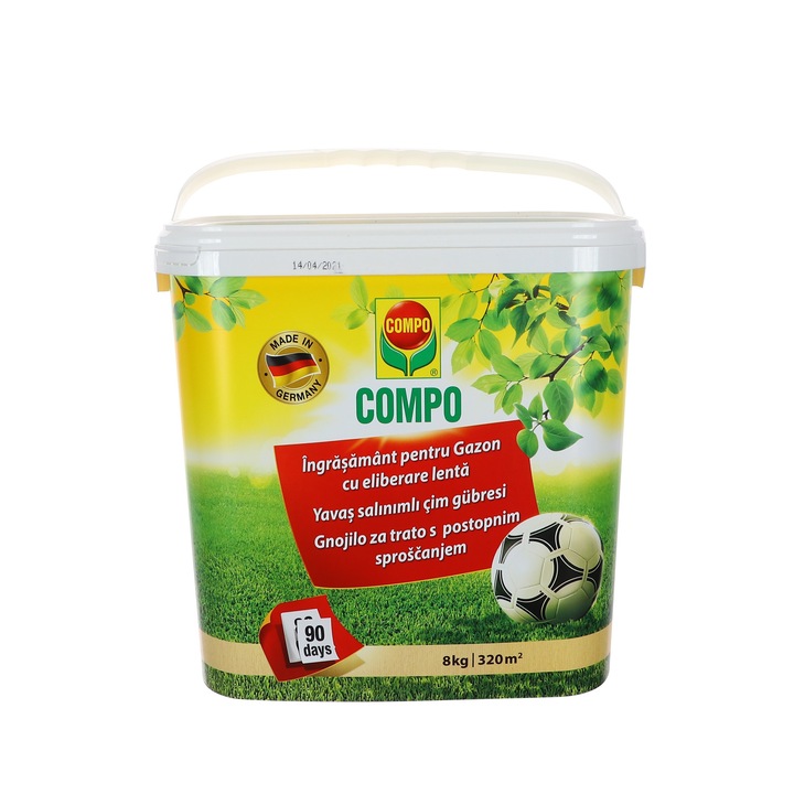 Тор За Тревни Площи, Гранулиран, Съдържа Азот, Покривна Площ 320 Кв.М, 8 Кг