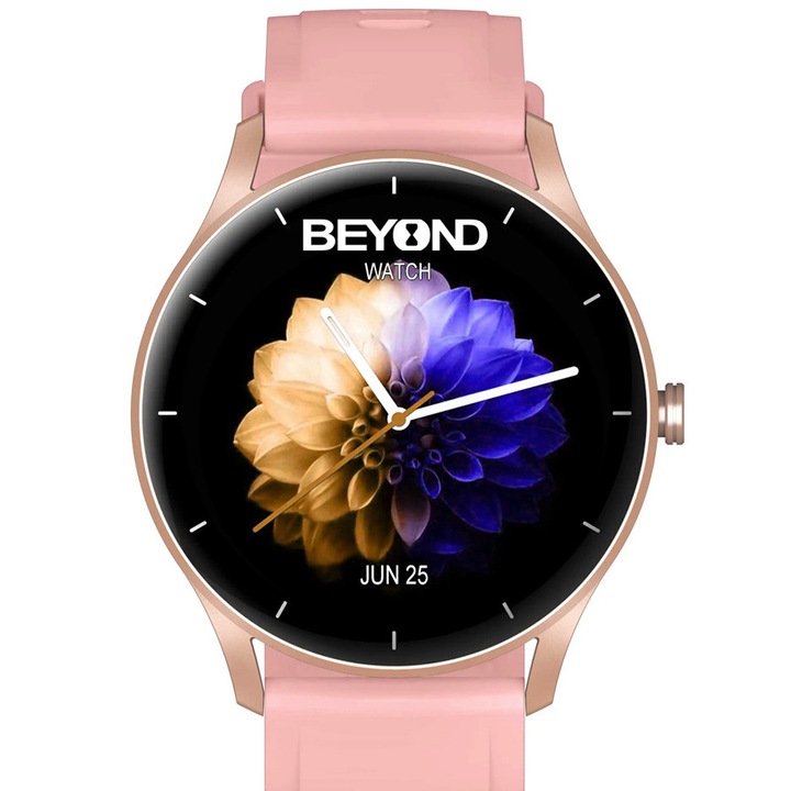 Ceas smartWatch COLLECTION W33 idealSTORE, Ecran tactil IPS, Bluetooth, Notificari Twitter, mesaje, Facebook, Skipe, Whatsapp, Monitorizeaza ritmul cardiac, ECG, Pedometru, Distanta, Calorii, IP 68, Culoare ROSE