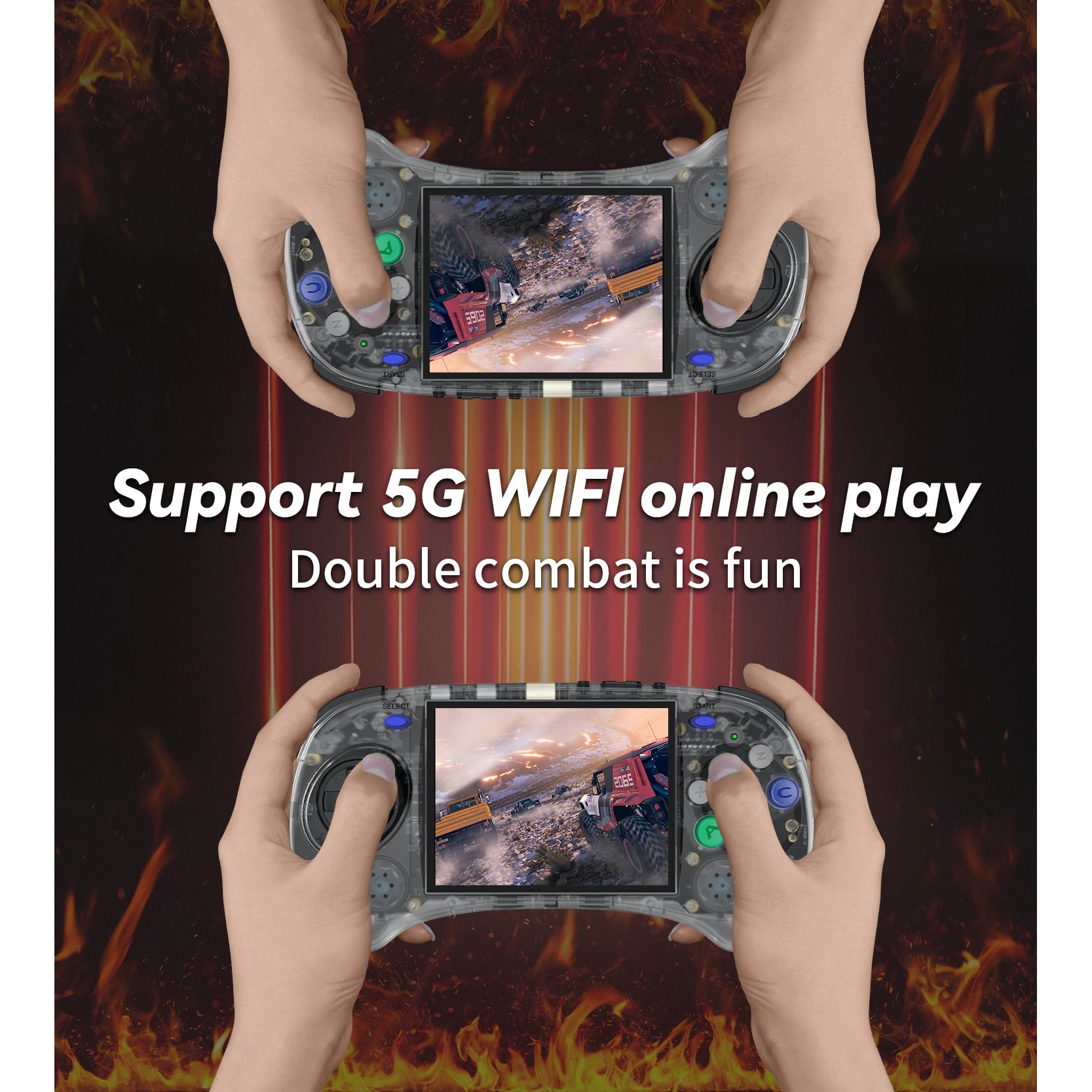 Consola portabila, STELS, Display IPS, Quad Core, 272 GB, 8000 de jocuri, Gri