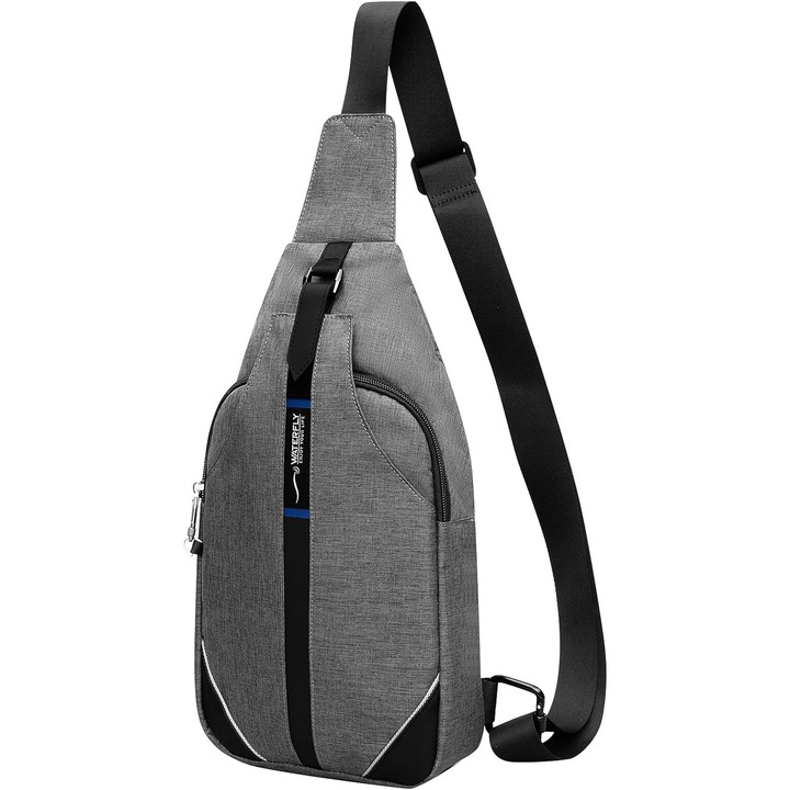 Rucsac, WATERFLY, Poliester, 37x20x7cm, Gri