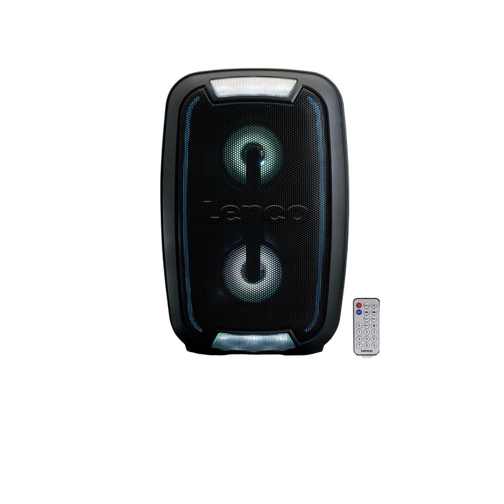 Boxa portabila, Lenco BT-272, Bluetooth, Efecte Luminoase, 20W, Negru