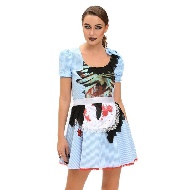 Costum carnaval dama WildFashion, 145954, Poliester, S-M, Albastru