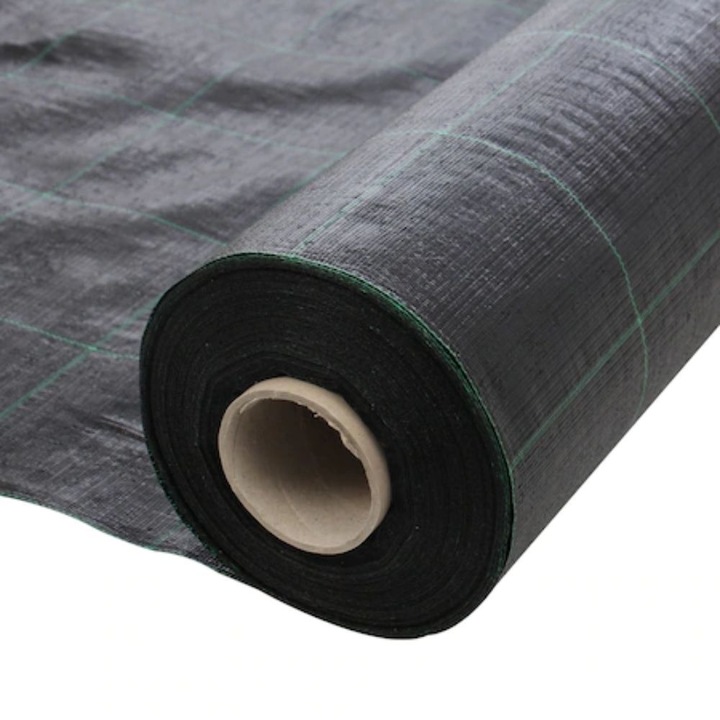 Folie agrotextil ecologica, UV, 1 x 10 metri, 70 gr/m2, grad umbrire 100%, negru, Hectarul